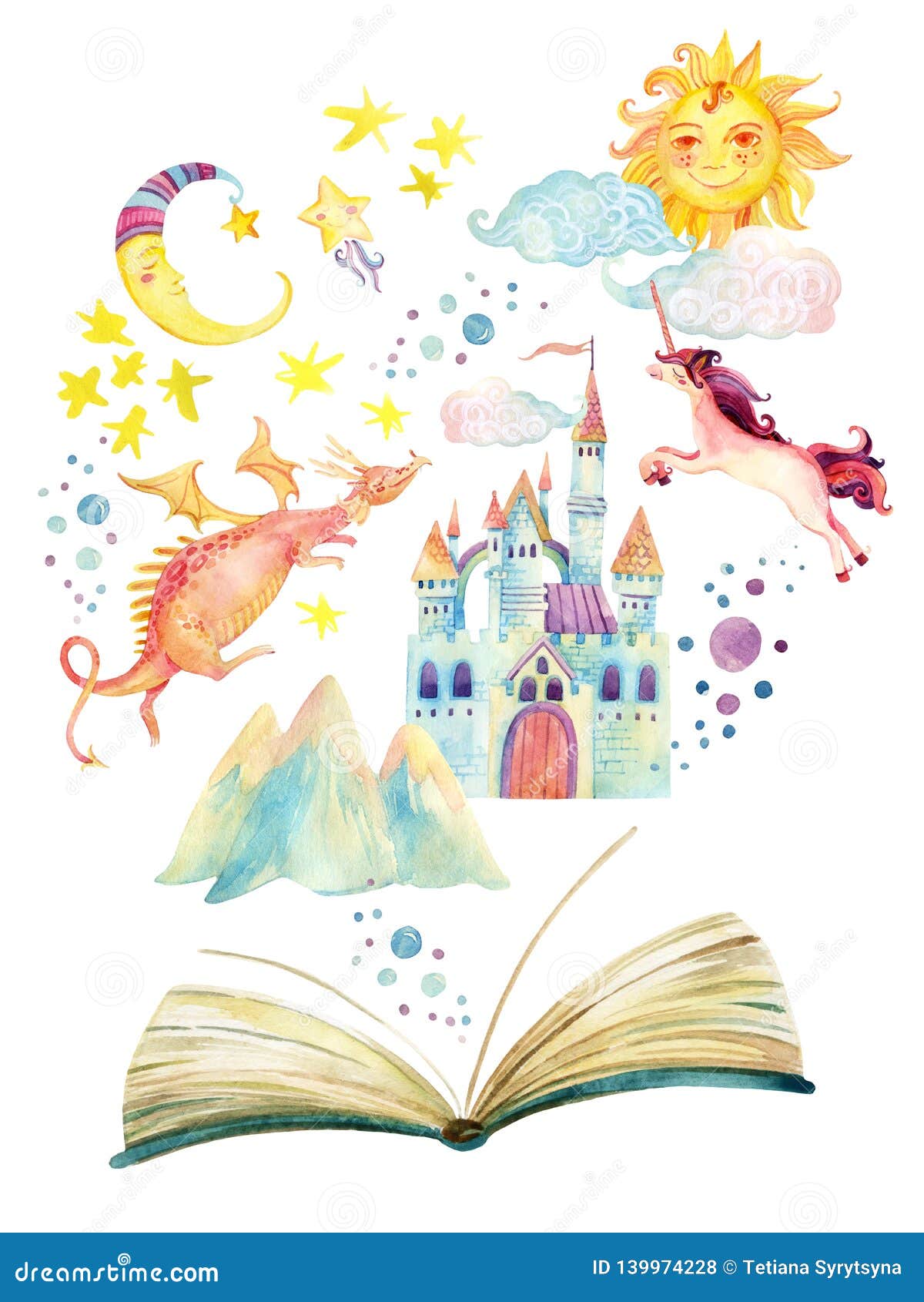 Акварельные иллюстрации к книгам